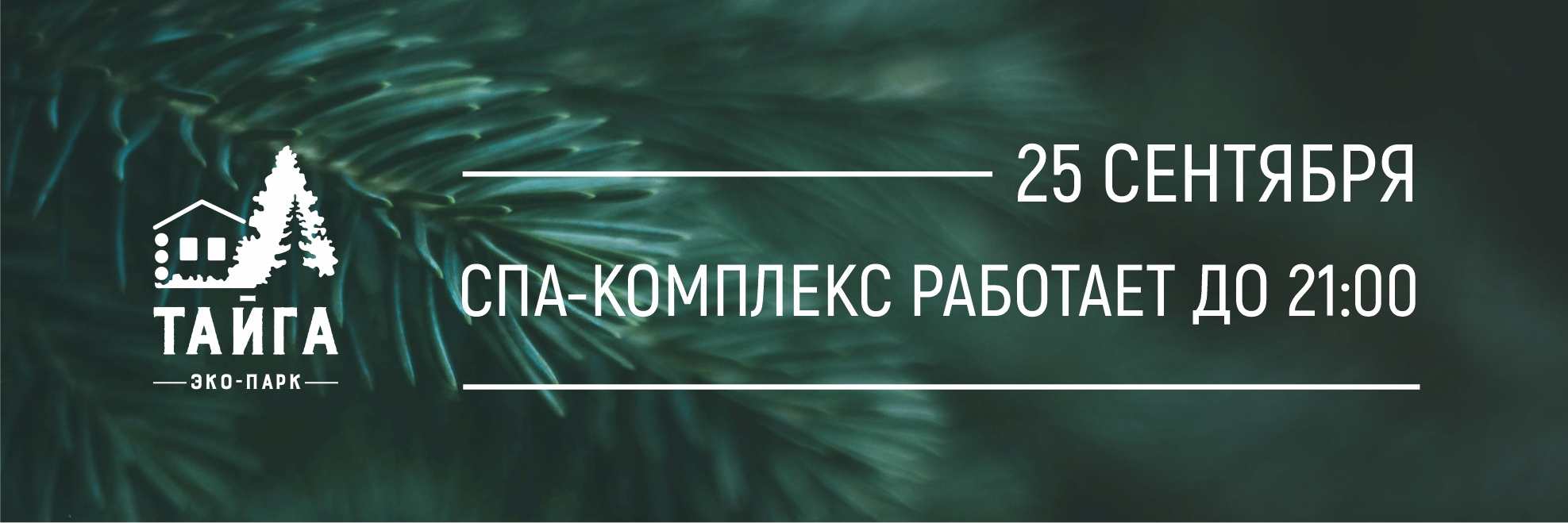 СПА-комплекс работает до 21:00